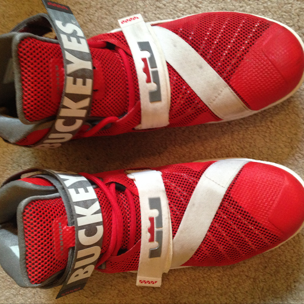 Nike lebron IX Ohio buckeyes basketball shoes